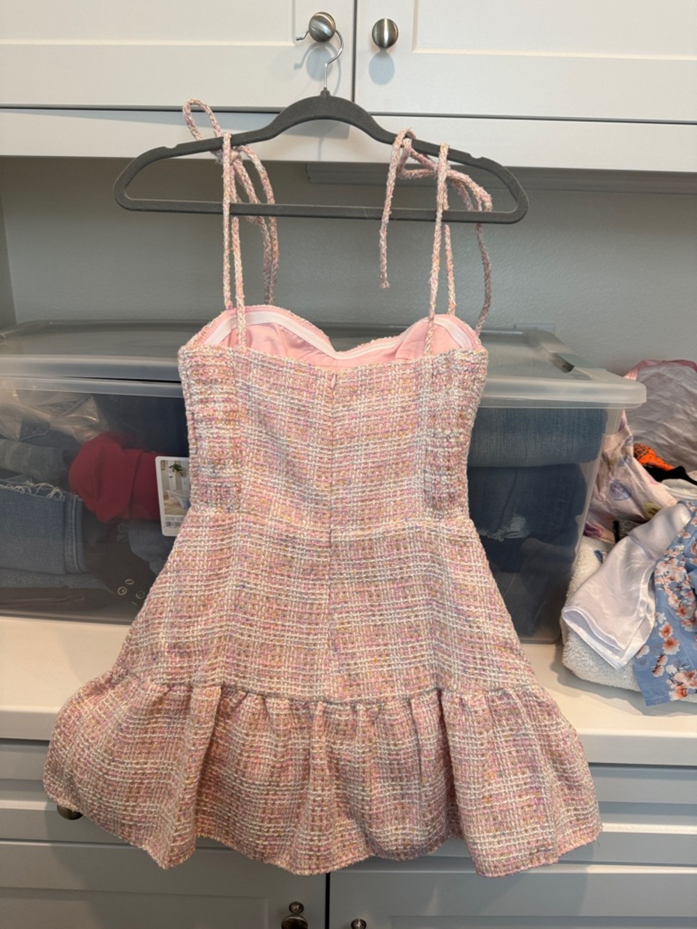 Amanda Uprichard Pink Tweed Mini Dress - Picture 7 of 7